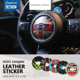 ملصقات عجلة القيادة لإكسسوارات Mini Cooper R50R52 R55 R56 R60 R61 F54 F55 F56 F60 Clubman 3D ملصق سيارة مخصص