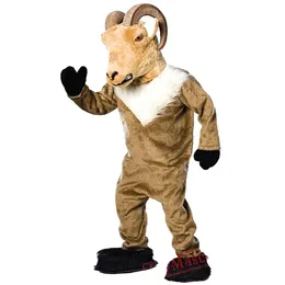 Super Deluxe Ram Mascot Costumes Cartoon Mascot Apparel Performance Carnival Adult Size Promotional Advertising Clothings