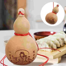 Fiaschetta Zucca Bottiglia Waternatural Wu Lou Shui Feng Cinese Buona Brocca Bere Fortuna Lu Pot Hu Contenitore Giapponese Calabash Sake Flask