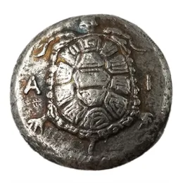 Forntida grekiska mynt Kopiera silverpl￤terade metallhantverk Specialg￥vor Type3417