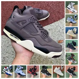 2023 Zapatos de baloncesto Hombres Mujeres 4 Retro A Ma Maniere Violet Ore White Sail Oreo University Blue Midnight Navy Infrared Red Thunder Canvas Military Black Cat Sneakers