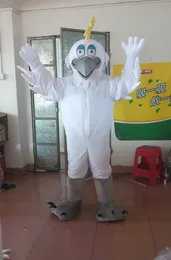 Талисман Seagull Новые снежные гуси Egret Bird Tanscot Costume Costum