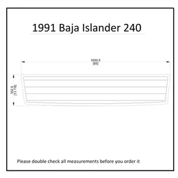 1999 Baja Islander 240 Swim Platform Boat Eva Faux Foam Teak Deck Floor Pad