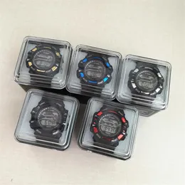 5 pieces per lot Silicone band stainless steel back cover digital display fashion sport man digital watches Box packing as po G179H