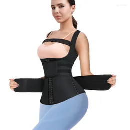 Women's Shapers Neoprene Women Waist Trainer Body Shaper Sauna Sweat Suit Belly Slimming Sheath Modeling Trimmer Belt Weight Loss Corset Top