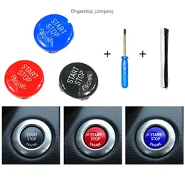 Fit for BMW E87 E60 E83 E84 E89 for BMW E90 E91 E92 E93 Car Engine Start Button Replace Cover Stop Switch Accessories car Decor