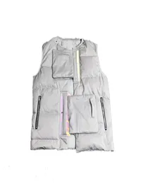 秋と冬のファッションブランドタイトヒーターホワイトマルチポケットサーマルアウター5959350で濃厚になったベスト