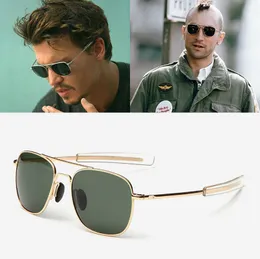 Jackjad Fashion Men Army Military Aviation Style Polariserade solglasögon Kör varumärkesdesign Sol Glasögon Oculos de Sol Masculino 1219