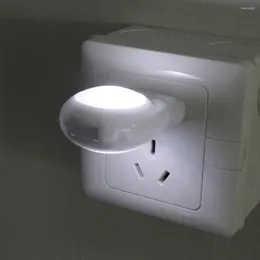Luces nocturnas Mycyk Mini LED Luz de caracol Lámpara automática Sensor incorporado Control de pared para el dormitorio del niño del bebé
