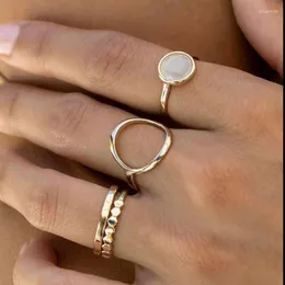 Cluster Rings Joolim High End PVD Symple Great Circle dla kobiet Hurtownia biżuterii ze stali nierdzewnej