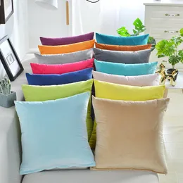 Pillow Case Luxury Velvet Cushion Cover Solid Color Throw For Sofa Car Decorative Lumbar Home Decor Pillowcase