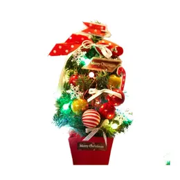 크리스마스 장식 도착 나무 집 DIY 인공 나무 장식 드롭 배달 정원 축제 파티 용품 otlug