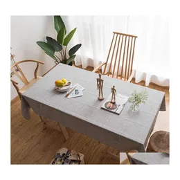 Masa bezi yıkanabilir ekose masa örtüsü rectangar mutfak yemek için mükemmeldir masa masası açık büfe dekorasyon damla teslimat ev bahçesi t oT6z5
