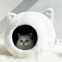 따뜻한 애완 동물 고양이 침대 쿠션 개집을위한 작은 중간 큰 개 고양이 고양이 겨울 집 강아지 강아지 매트 크기 m l lj200918231h