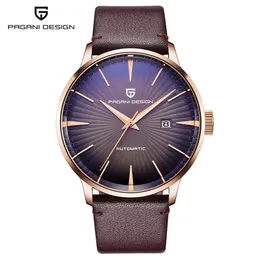 Pagani Design Modna moda mody casualne zegarki mechaniczne Wodoodporna 30 m marka ze stali nierdzewnej luksusowy automatyczny zegarek biznesowy SA250L