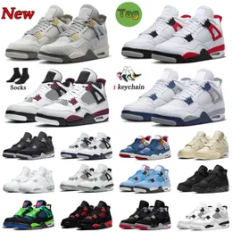 4 men basketball shoes For Mens Women Jumpman 4s photon dust j4 Fire Red Cement IV Military Black Cat Canvas White Oreo University Blue Sail Thunder Sneakers Trainers