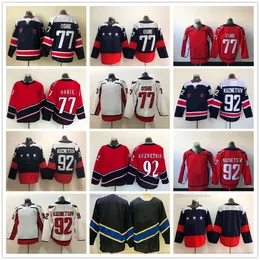 Movie College Hockey sur glace porte des maillots cousus 77T.J.OshieBlue 92EvgenyKuznetsov ReverseRetro Blank Jersey