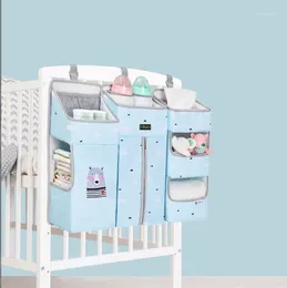 Peças de carrinho de carrinho de cama para roupas de enfermagem Organizador de cama de bebê Sacos de penduramento Berço de fraldas de berço para bebês Roupas infantis Caddy