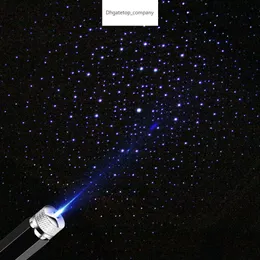 Auto dak Star Night Lights Interior Decorative Light USB LED Laser Projector met Clouds Starry Sky Lighting Effects