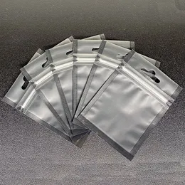 Aluminum Foil Bags Clear Self Seal Zipper Plastic Packaging Pack Zipper Lock Bag Package Pouches