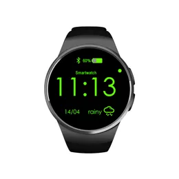 Kw18 android için akıllı saat bluetooth reloj inteligente akıllı kol saati sim kart kalp atış hızı monitör saati mikrofon anti kayıp bilezik iyi