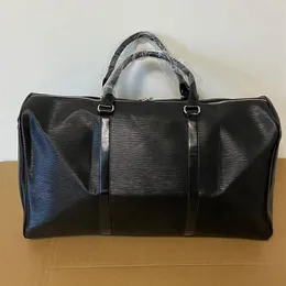 Fashion Black Water Ripple 54CM sports duffle bag red luggage M53419 Man And Women Duffel Bags Designer Bag280V