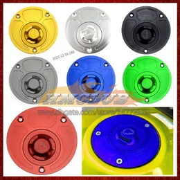 Motorcycle CNC Keyless Gas Cap Fuel Tank Caps Cover For KAWASAKI NINJA ZX2R ZXR250 ZXR 250 2R ZX-2R 91 92 93 94 95 96 97 98 Quick Release Open Aluminum Oil Fuel Filler Covers