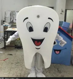 Kostium maskotki dużych zębów świąteczny sukienka Halloween Mascot Costume