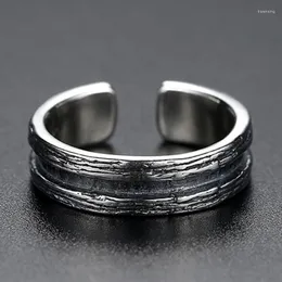 Eheringe Retro silbrig offener Ring Herren- und Damen-klassischer Metall-einfacher Schmuck