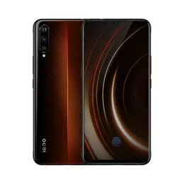 Originale VIVO IQOO 4G LTE Cellulare Smart 6GB RAM 128GB ROM Snapdragon 855 Octa Core 13.0MP AI NFC Android 6.41" AMOLED Schermo intero Fingerprint ID Face Wake Cell Phone