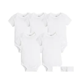 Rompers 5 szt./Lot Born Baby Odzież Letnie Body Body Body