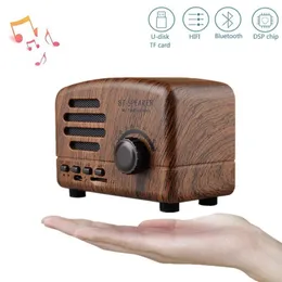 Retro Portable Bluetooth Speaker Classic Music Player Mini Wireless BT Speakers FM Radio USB/TF Card Soundbox Music Box