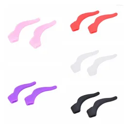 Sunglasses Frames 1 Pairs Silicone Glasses Ear Hooks Tip Eyeglasses Grip Anti Slip Temple Holder Spectacle