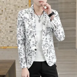 Ternos masculinos 2022 Men's Small Suit Corean Version Slim Trend Hair Stylist Social Coat 100 Basa Moda Blazer Men Roupas