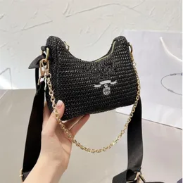 Summer Edition 2005 Hobos designer shoulder crossbody bags ladies chain bag composite handbag Straw Material Purse231c