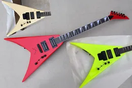 Factory Custom V Shape Electric Gitara z czarnym podwójnym mostem HH można dostosować