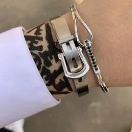 Bangle Gold // Black Men Loving Zircon Zircon قابلة للتعديل المفتوح أساور الكفة الأساور للنساء المجوهرات