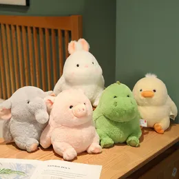 23cm-40cm Fat Pier Series Kawaii Soft Plush Elephant Toys Stuffed Animal Dolls Kids Gift Lovely Chicken Pillow Home Decoration