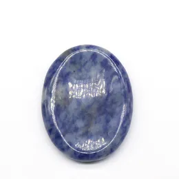 Natural Crystal Sodalite ädelsten Oroande sten färgglada massage helande energi oroande stenar för dunk