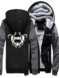 Men039s Thicken Hoodie Game KDA KDA Akali Mask Printed Zipper Jacket Sweatshirts Coat Unisex Adults Casual Warm Fleece Hooded5633583