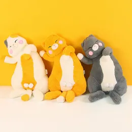 60cm/75cm Japanese Kawaii Soft Plush Cat Toys Stuffed Animal Dolls Kids Gift Lovely Fat Cats Pillow Home Decoration