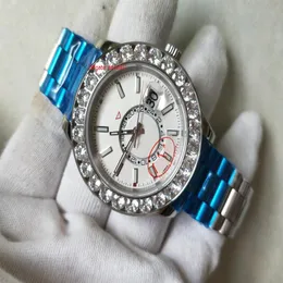 トップセリング高品質の腕時計スカイ326934ホワイトダイヤモンドベゼルオートマチックムーブメントGMT 44mmメンズウォッチウォッチ242V
