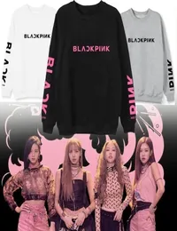 Ny Blackpink -tröja Jennie Jisoo Lisa Rose Pullover Sweatshirt Korea Fashion Sweater2945299