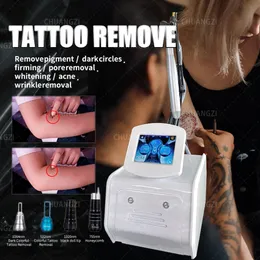 Beauty Items 2024 4 in 1 532 755 1320 1064nm Tattoo Removal Laser Eyebrow Trimming Pigment Machine Nd Yag Portable