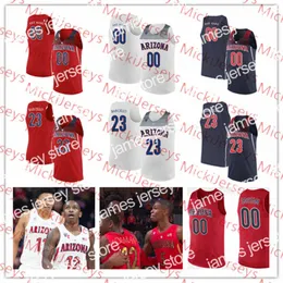 O basquete universit￡rio usa a NCAA Custom Arizona Wildcats costurou a camisa de basquete da faculdade Lauri Markkanen Jason Terry T.J. McConnell Zeke Nnaji Josh Green Devonai