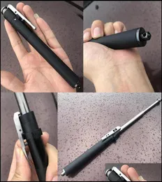 Anderen Tactische accessoires Gear Matic Spring Black Pen Portable Threesection Telescopic Stick Men and Women Self Defense Car DRO8718237