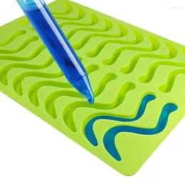 Stampi da forno 20 cavità Silicone Gummy Snake Worms Stampo per cioccolato Stampi per zucchero, caramelle, gelatina, Vassoio per tubi di ghiaccio, Attrezzi per torte