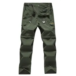 Outdoor Men Tactical Lightweight Zip Off Quick Drying Stretch Convertible Cargo Pants Shorts Bottom voor wandelcamping 8802252A