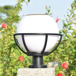 Solar Light Garden Light Light Lamp Pillar Landscape Fence Decorativo