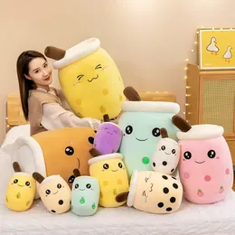 Imitation Fruit Milk Tea Cup Pillow Plush Dolls Toy Large Pearl 24CM -35cm New Stuffed Animals Large Girl Doll Gift C1220